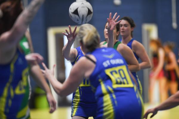 St Ouen B v St John  NETBALL Picture: DAVID FERGUSON