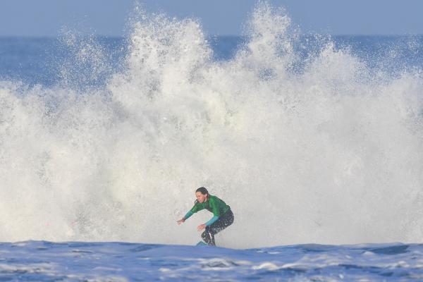 CI surfer Laurie McGregor SURFING GB Cup 2024 at the Watersplash Picture: DAVID FERGUSON