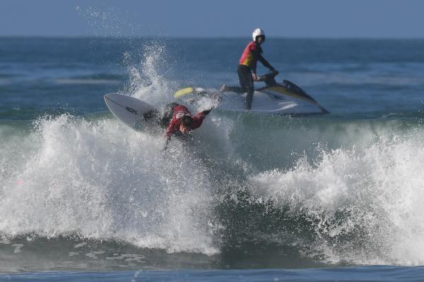 RNLI on duty SURFING GB Cup 2024 at the Watersplash Picture: DAVID FERGUSON