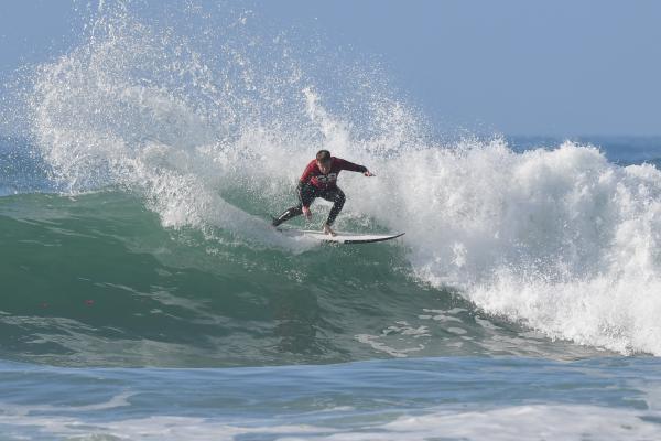 CI surfer Max Bennett 3rd Mens SURFING GB Cup 2024 at the Watersplash Picture: DAVID FERGUSON