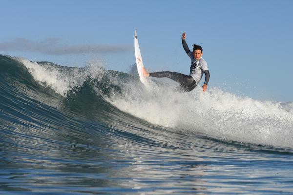 CI surfer Anders Ravenscroft SURFING GB Cup 2024 at the Watersplash Picture: DAVID FERGUSON