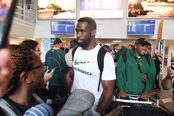 Siya Kolisi The Springboks arrive in Jersey Picture: DAVID FERGUSON