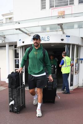 Eben Etzebeth The Springboks arrive in Jersey Picture: DAVID FERGUSON