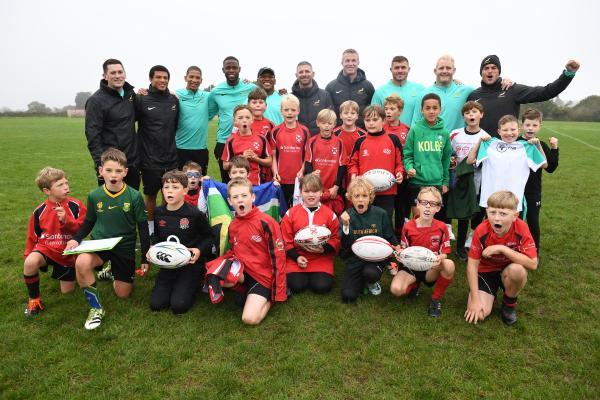 SPRINGBOKS at the JRFC mins training session Picture: DAVID FERGUSON