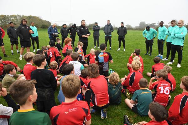 SPRINGBOKS at the JRFC mins training session Picture: DAVID FERGUSON