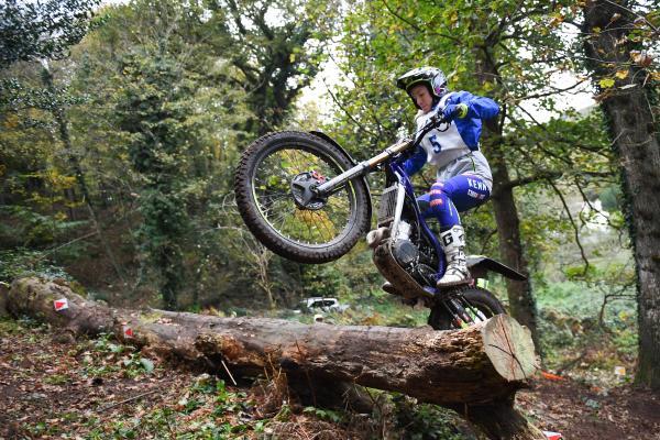 Emma Bristow  St Peter's Valley  Motorbike trials Picture: DAVID FERGUSON