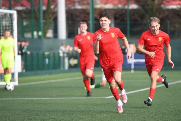 goal number 1 Luke Coutanche FOOTBALL UNDER 21 Muratti at Springfield Picture: DAVID FERGUSON