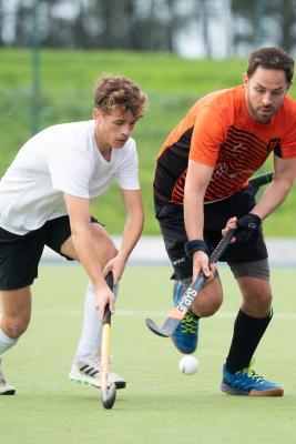 Hockey Hunters v Victoriana Ben Vieira and Adam Scott Picture: JON GUEGAN