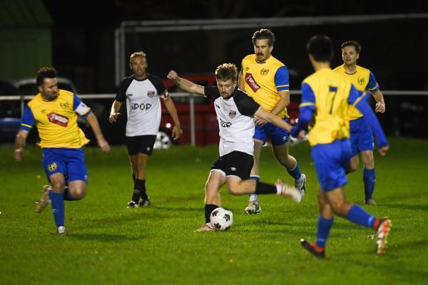 Wanderers 7 Josh Countanche strike FOOTBALL St Ouen v Wanderers Picture: DAVID FERGUSON