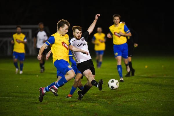 St Ouen 2 Calum Huckerby and Wanders 6 James Murphy FOOTBALL St Ouen v Wanderers Picture: DAVID FERGUSON