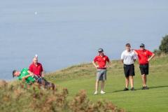 Golf inter-insular at La Moye 4 ball Rory McKenna from Guernsey on the 7th Picture: JON GUEGAN