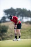 Golf inter-insular at La Moye Louise Kirton-Read  on the 14th in the 4 ball Picture: JON GUEGAN